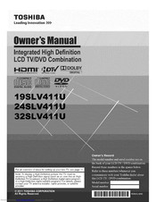 TOSHIBA 24SLV411U Owner's Manual