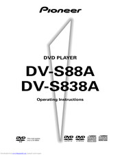 Pioneer DV-SS838A Operating Instructions Manual