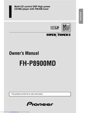 Pioneer FH-P8900MD Owner's Manual