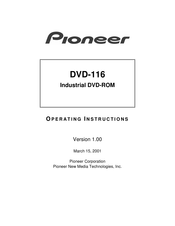 Pioneer DVD-116 Operating Instructions Manual