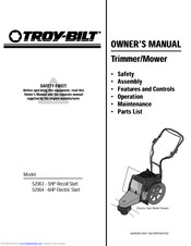 Troy-Bilt 52063, 52064 Owner's Manual