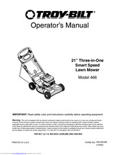 Troy-Bilt 466 Operator's Manual
