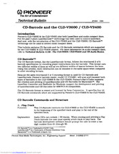 Pioneer BARCODE CLD-V2400 Technical Bulletin