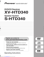Pioneer XV-HTD340 Operating Instructions Manual
