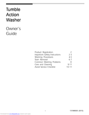White-Westinghouse WTR1240AS0 Owner's Manual