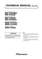 Pioneer RM-V2550BU Manual
