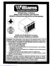 Williams 2503532 Manuals | ManualsLib
