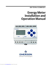 Emerson 026-1726 Installation And Operation Manual