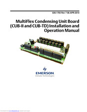Emerson MultiFlex CUB-II Installation And Operation Manual