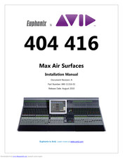 Euphonix 404 Installation Manual