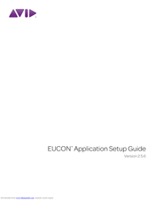 Avid Technology EUCON 2.5.6 Application Setup Manual