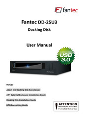 Fantec DD-25U3 User Manual