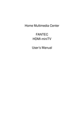 Fantec HDMI-miniTV User Manual