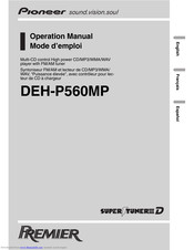 Pioneer Premier DEH-P560MP Operation Manual