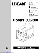 Hobart Welding Products Hobart 300/300 Owner's Manual