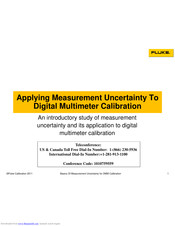 Fluke Digital Multimeter Calibration Manual