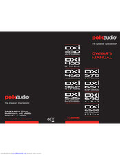 Polk Audio DXi625 Owner's Manual