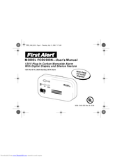 First Alert FCD2DDN User Manual