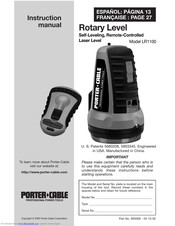 Porter-Cable LR1100 Instruction Manual