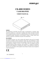 POSIFLEX Cash Drawer CR421X User Manual