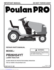 Poulan Pro Pro PB26H5YT Repair Parts Manual
