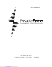 Precision Power PC640.4 Owner's Manual