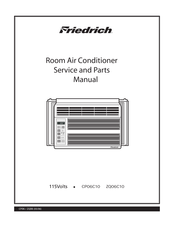 Friedrich CP06C10 Service And Parts Manual