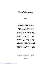 Fujitsu MVGA-NVG11PT User Manual