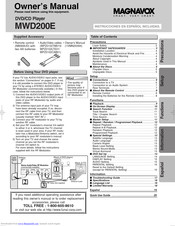 Magnavox MWD200E Owner's Manual