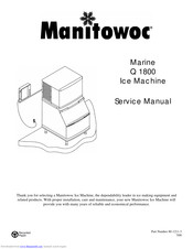Manitowoc Marine Q 1800 Service Manual