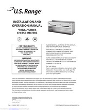 U.S. Range IRCMA-60 Installation And Operation Manual