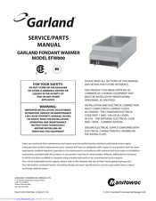 Garland EFW800 Service Manual