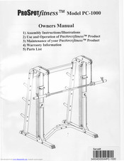 ProSpot Fitness PC-1000 Owner's Manual