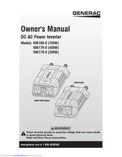 Generac Power Systems 006179-0 Owner's Manual