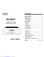 Ranger Communications RCI-5054DX Owner's Manual