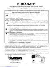 Raritan Purasan PST2403 Operation, Maintenance, And Installation Instructions