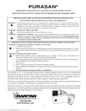 Raritan Purasan PST3202 Operation, Maintenance, And Installation Instructions