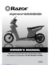Razor SPORTMOD 15130412 Owner's Manual