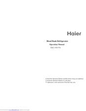 haier HXC-936 Operation Manual
