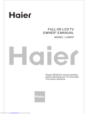haier L32M3F Owner's Manual
