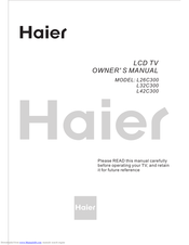 haier L26M3 Owner's Manual
