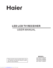 Haier LET22T1000F User Manual
