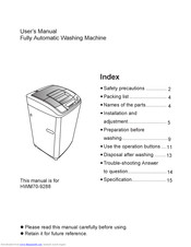haier HWM70-9288 User Manual