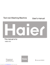 haier HW80-187S User Manual