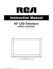 Rca RLED4250A Instruction Manual