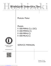 Hoshizaki F-1001MLH Service Manual
