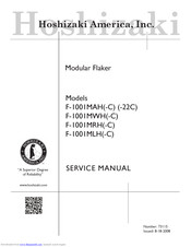 Hoshizaki F-1001MWH(-C) Service Manual