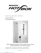 Redring Hotbox LP330 User And Installer Instructions