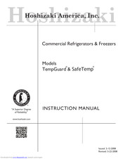 Hoshizaki SafeTemp Instruction Manual
