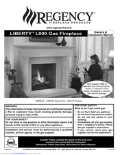 Regency LIBERTY L900-NG Owners & Installation Manual